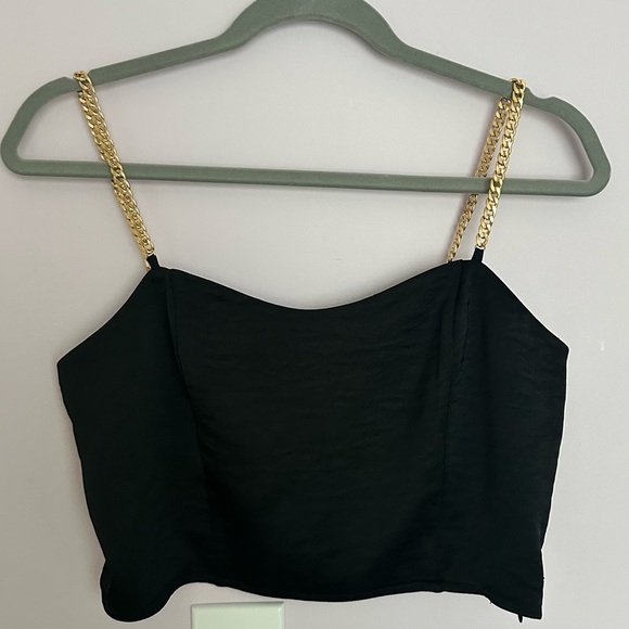 Express silk Crop top with adjustable chain - Picture 1 of 4